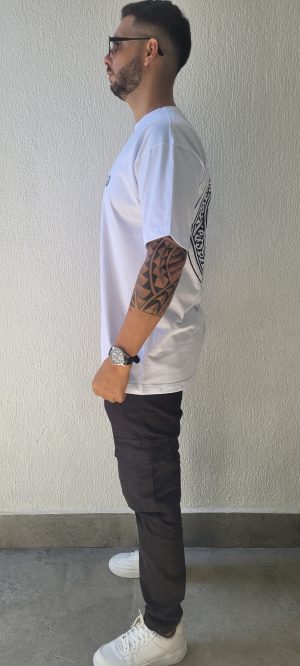 Camiseta oversize cor branca