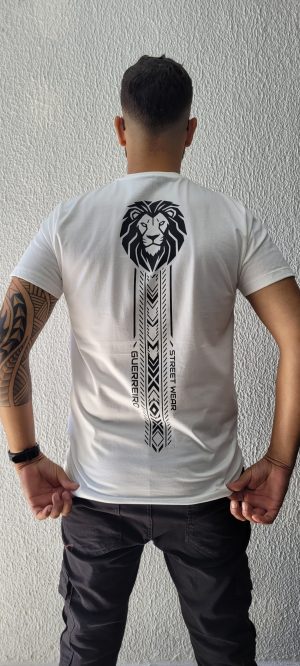 Camiseta tradicional estampada cor branco