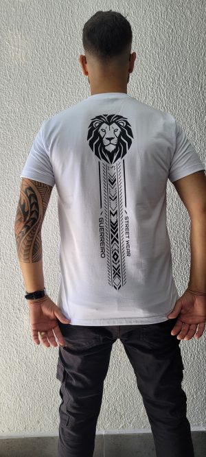 Camiseta tradicional estampada cor branco